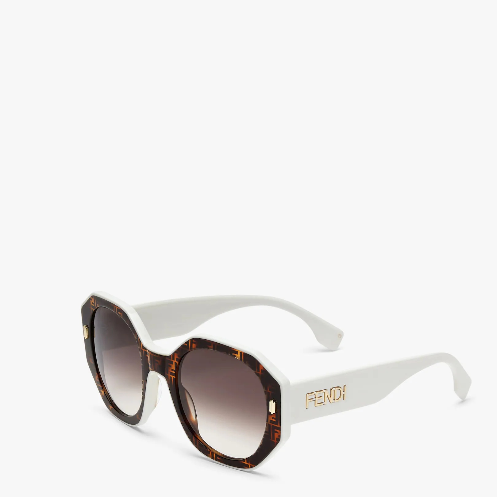 FF White and Havana acetate sunglasses - 2