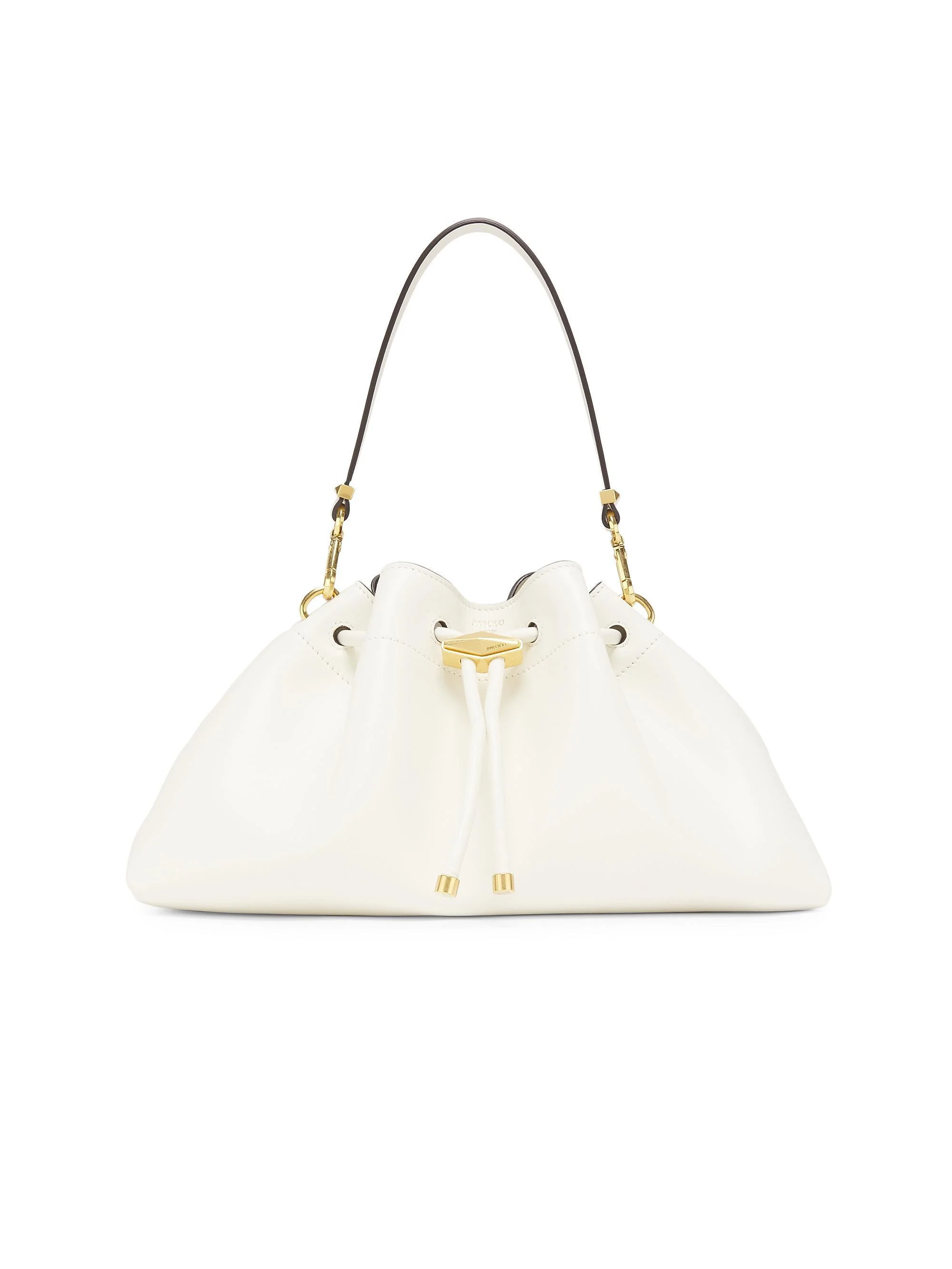 Women's The Cinch Leather Shoulder Bag - Latte Gold - 1
