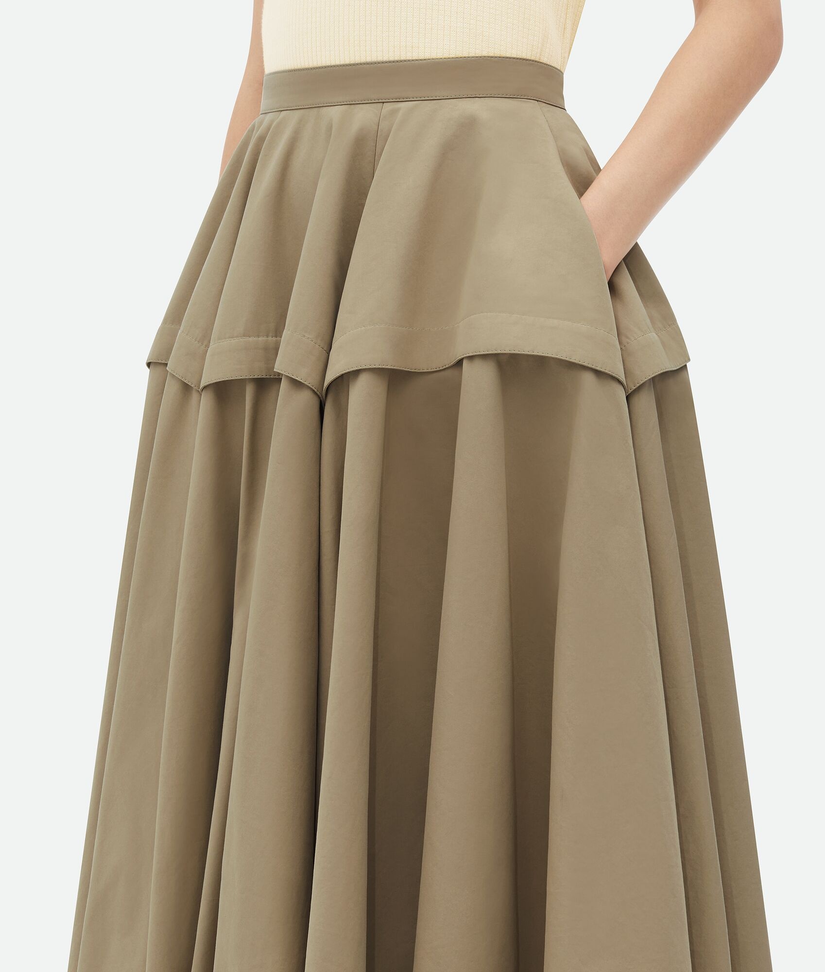 Compact Cotton Skirt - 4