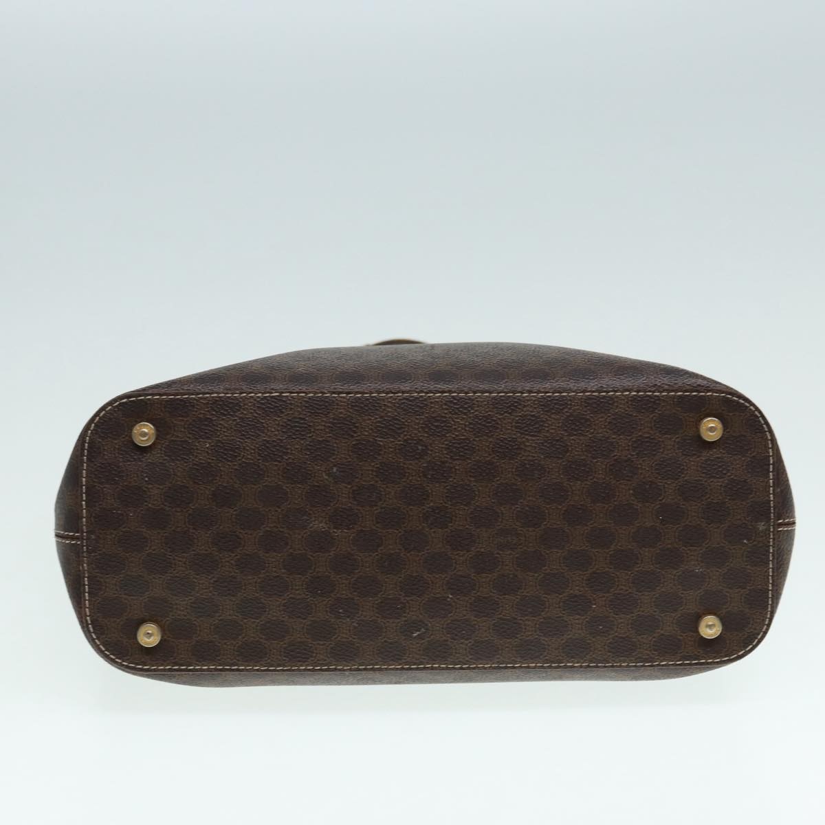 CELINE Macadam Canvas Hand Bag Pvc Brown - 5
