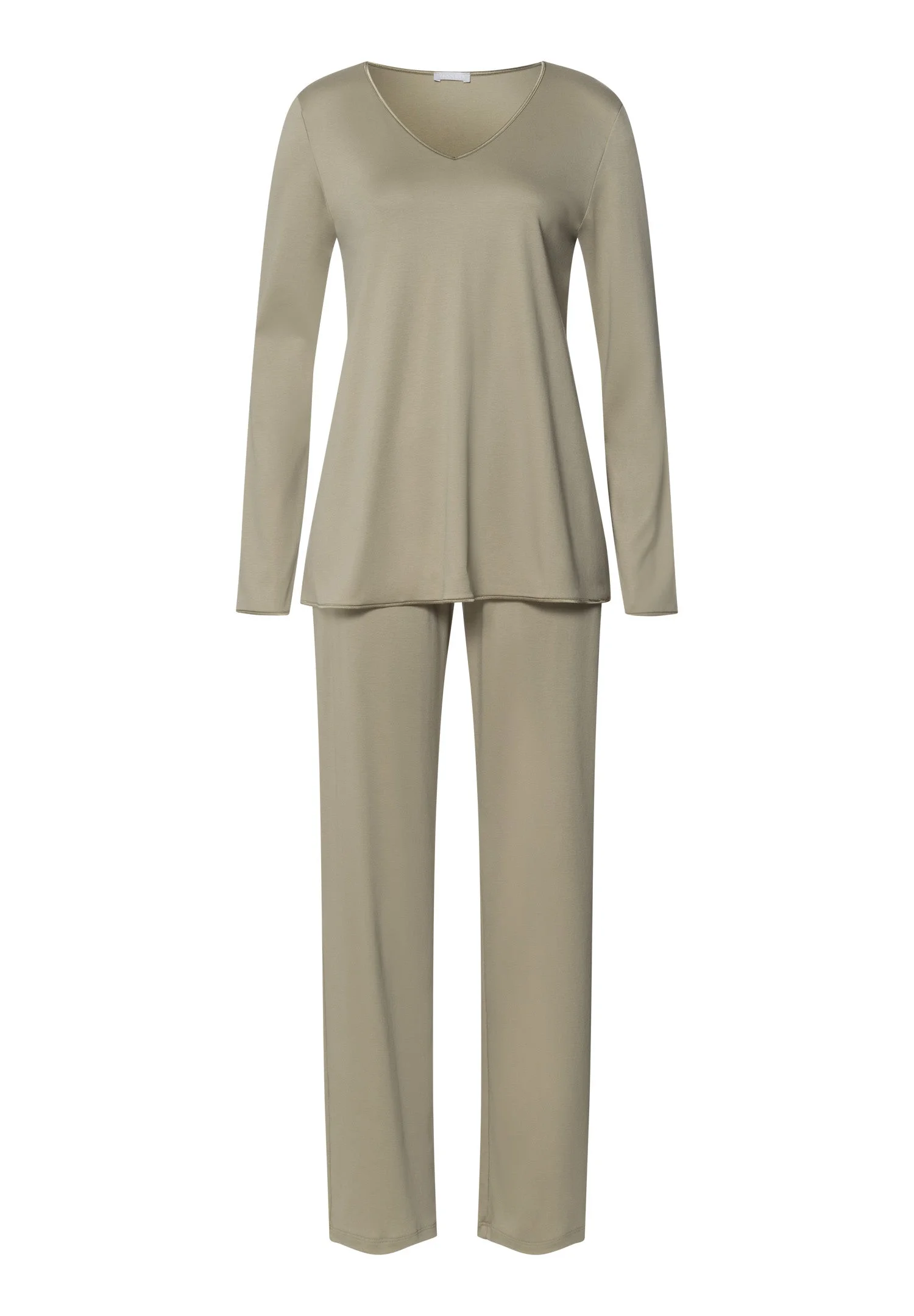 Cotton Silk V-Neck Cotton Pajama Set - 1