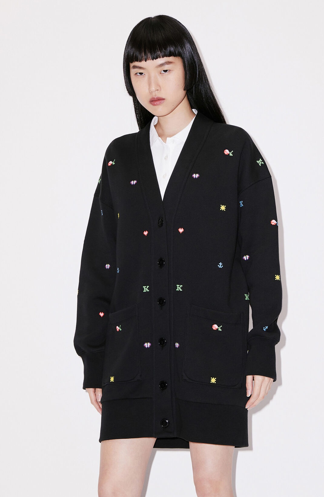 KENZO Pixels' cardigan dress - 3