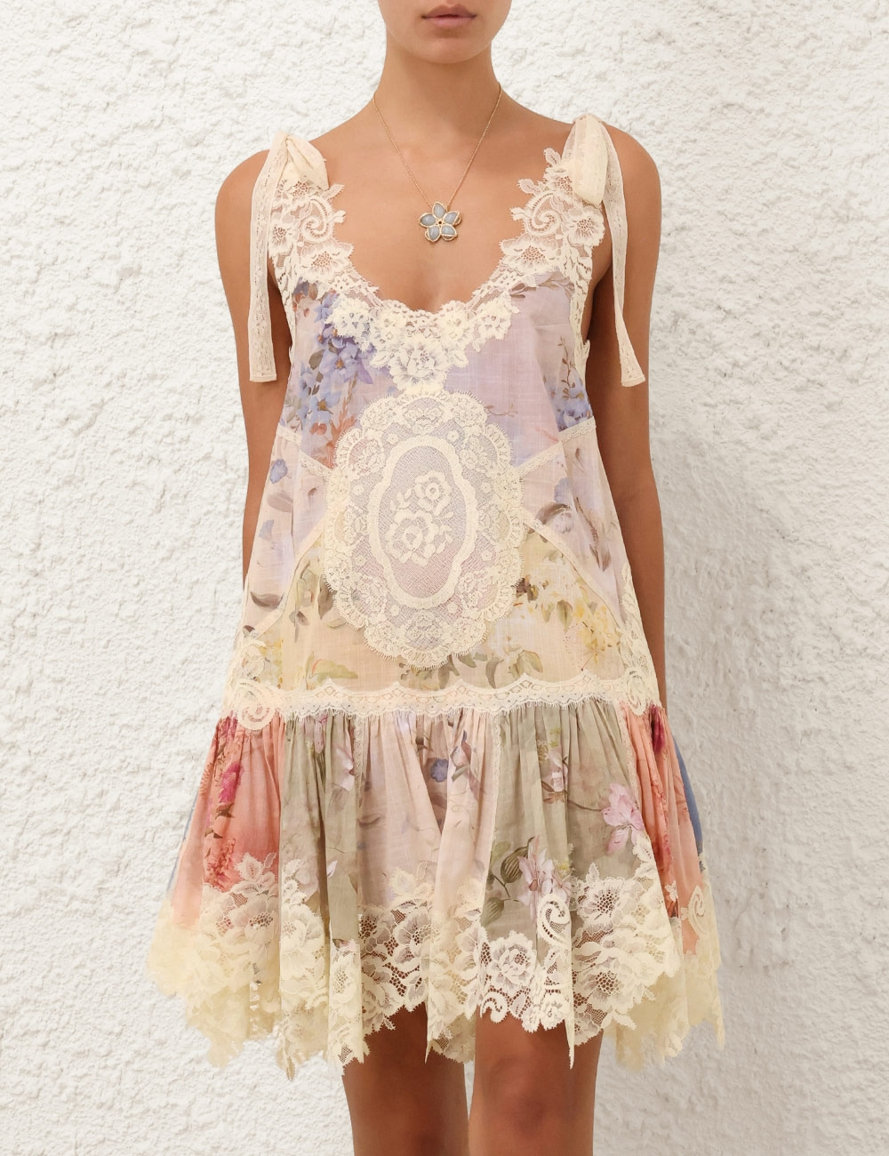 CASCADIAN LACE MINI DRESS - 2