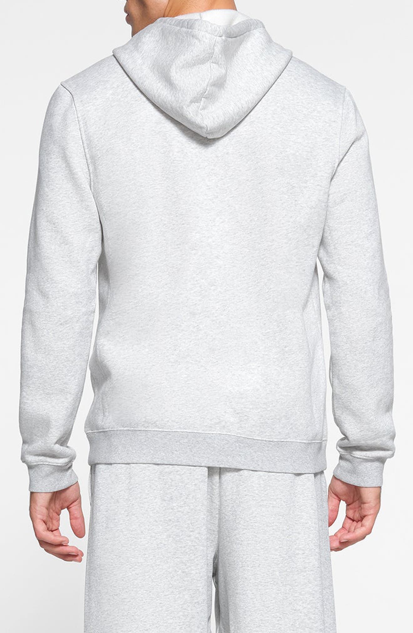 SKIMS Cotton Blend Pullover Hoodie in Light Heather Grey at Nordstrom - 2