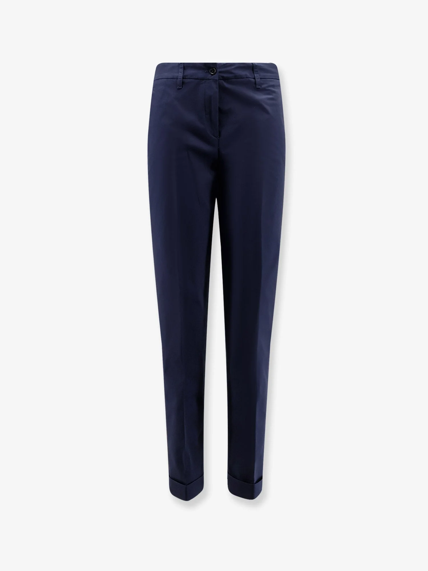 Aspesi Stretch Cotton Trousers Blue Women - 1