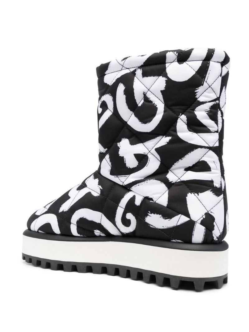 City graffiti print ankle boots - 3
