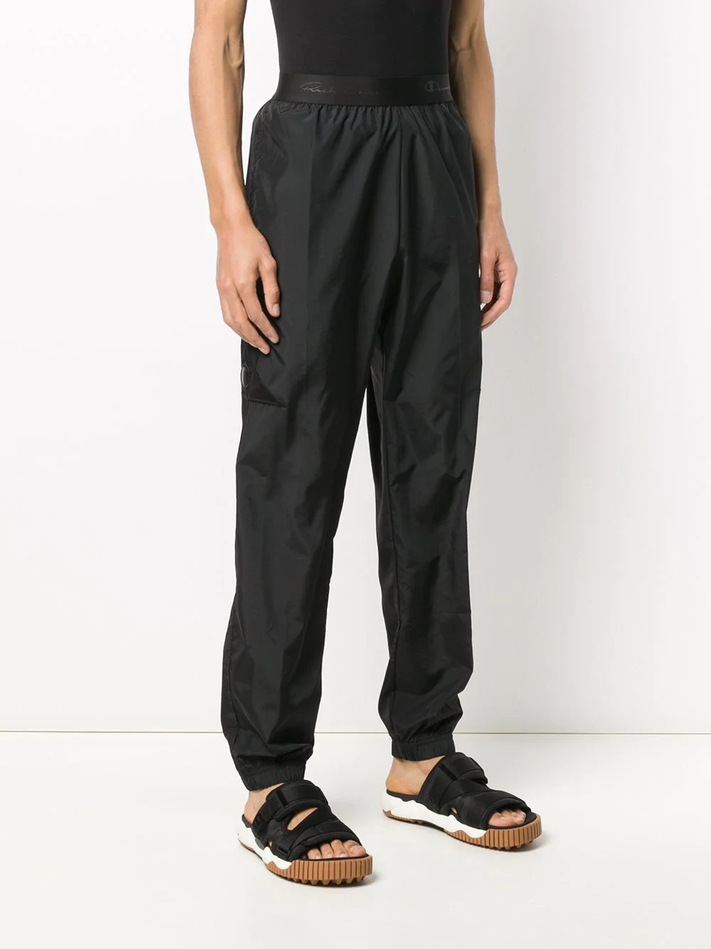 logo lined track pants - 3