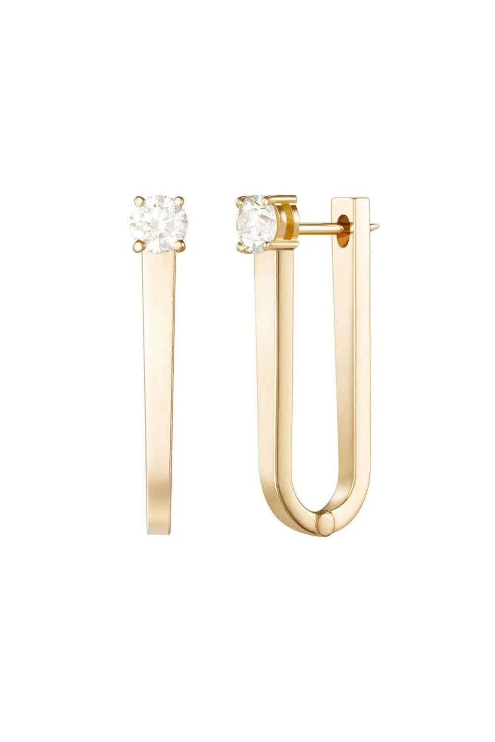 Aria U Hoop Earrings - 1