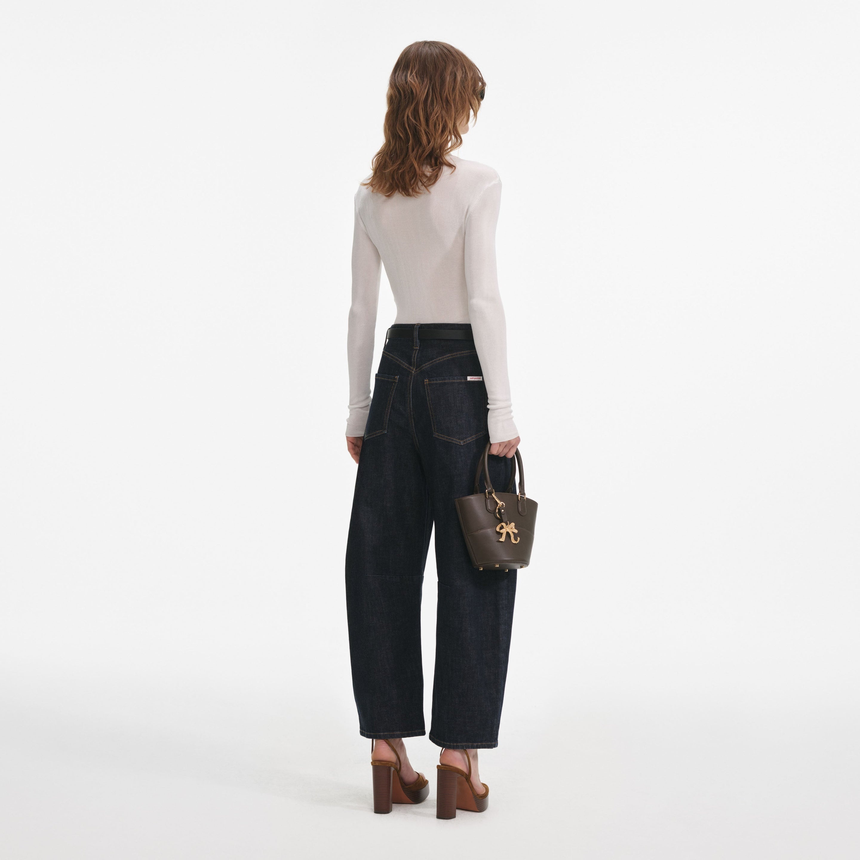 Indigo Barrel Leg Jeans - 3