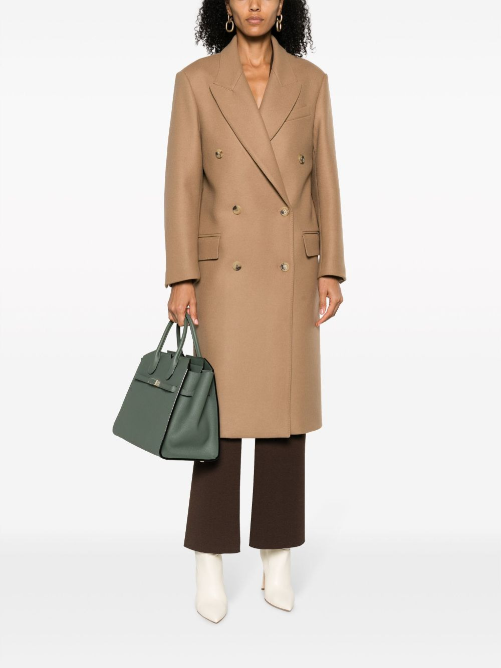 long double-breasted coat - 2