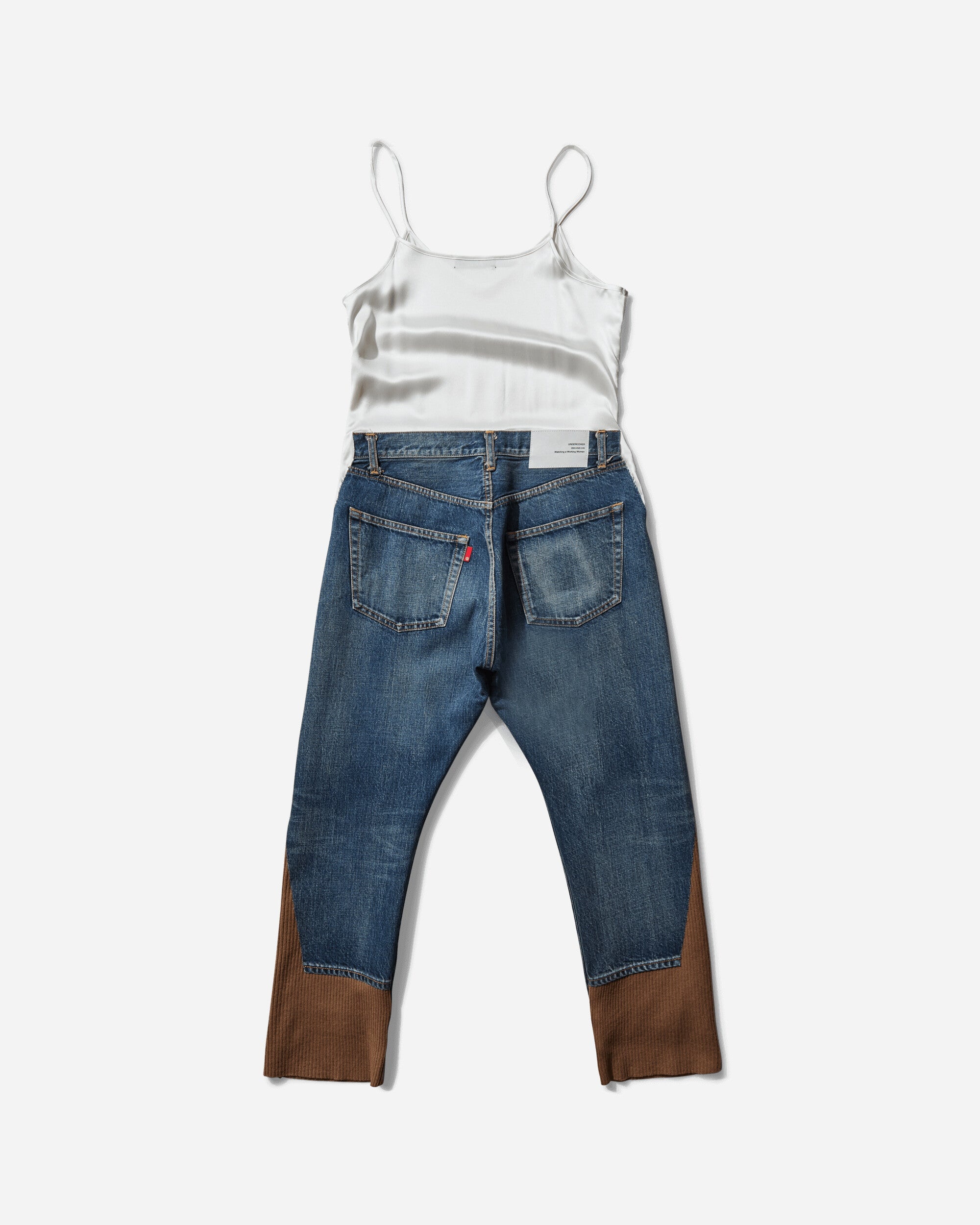 Women's All-In-One Denim Pants Light Blue Indigo - 2