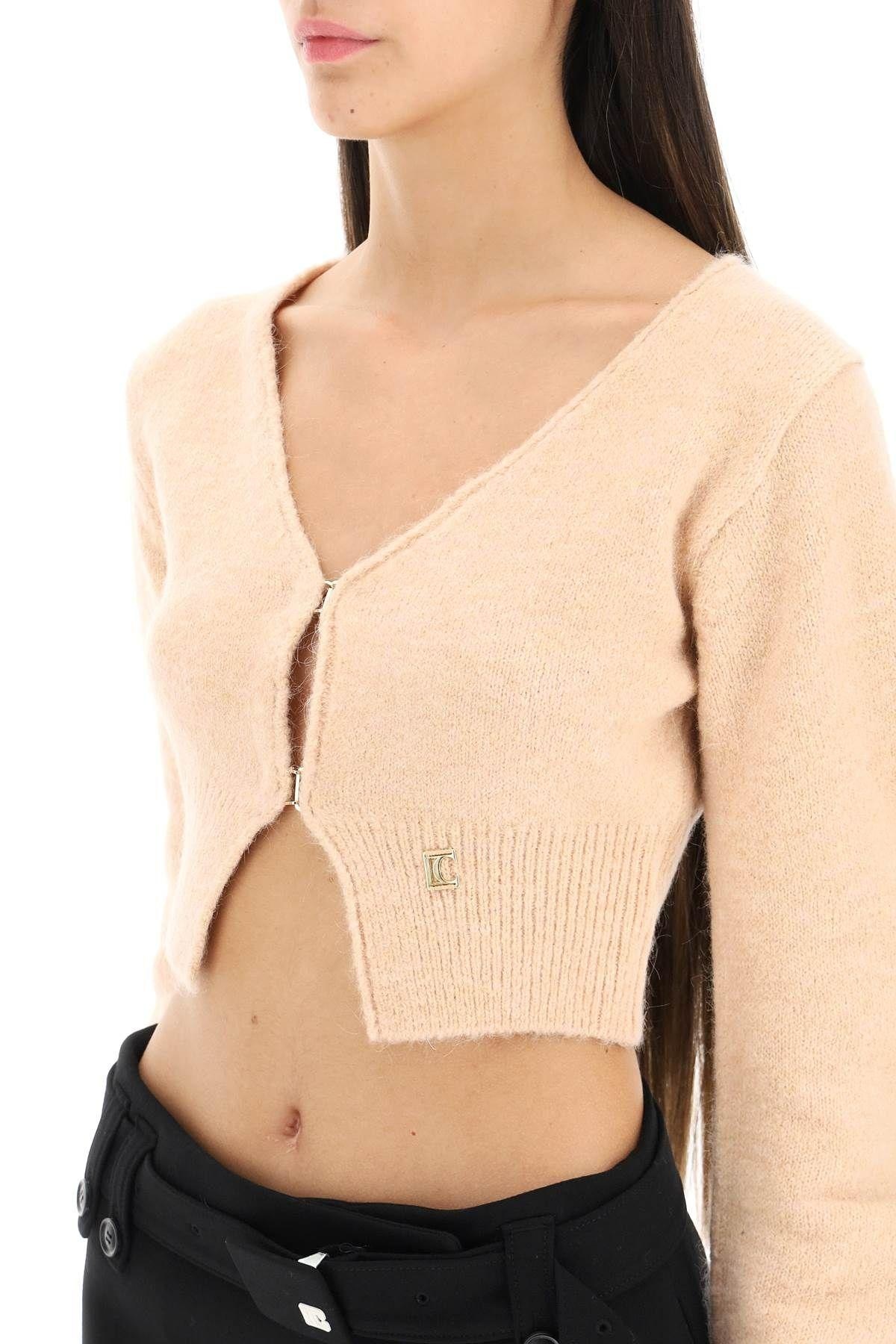 CROPPED WOOL BLEND CARDIGAN LOW CLASSIC - 6