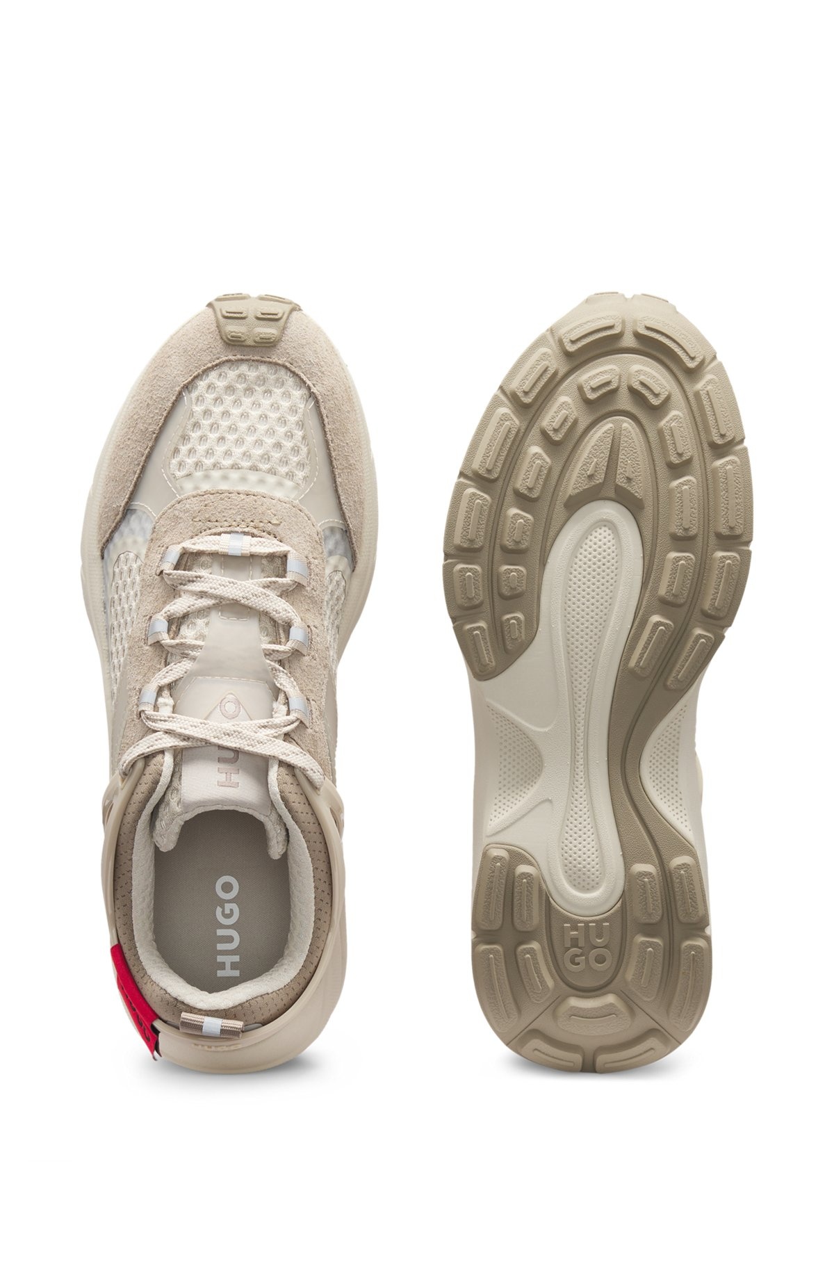 SIGNATURE TRAINERS WITH MESH AND SUEDE - 3