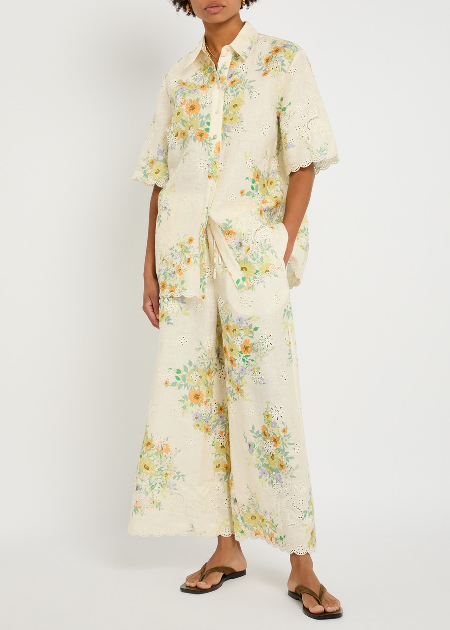 Alemais Juliette Embroidered Flax Shirt - 4