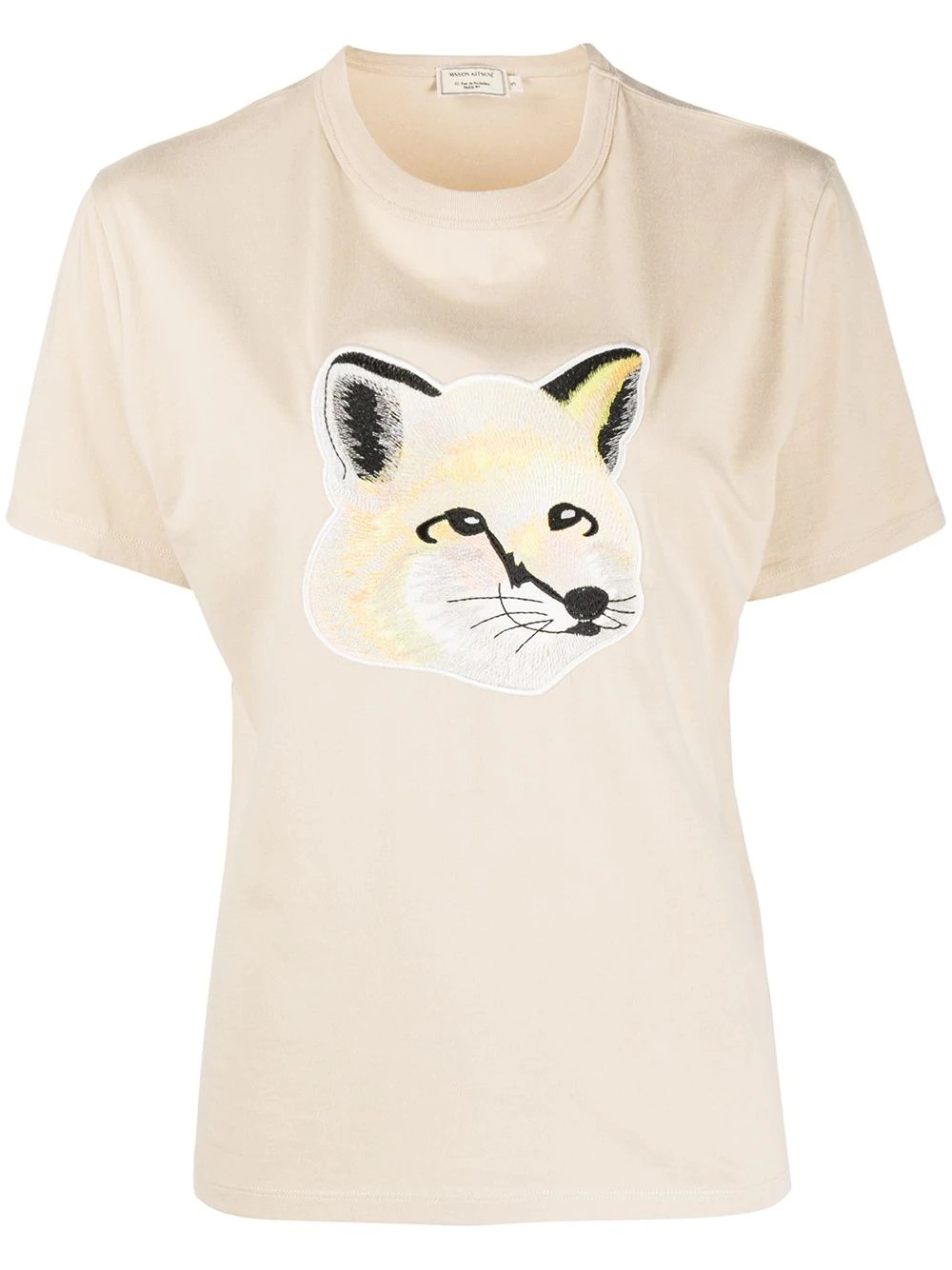 Fox Head appliqué T-shirt - 1