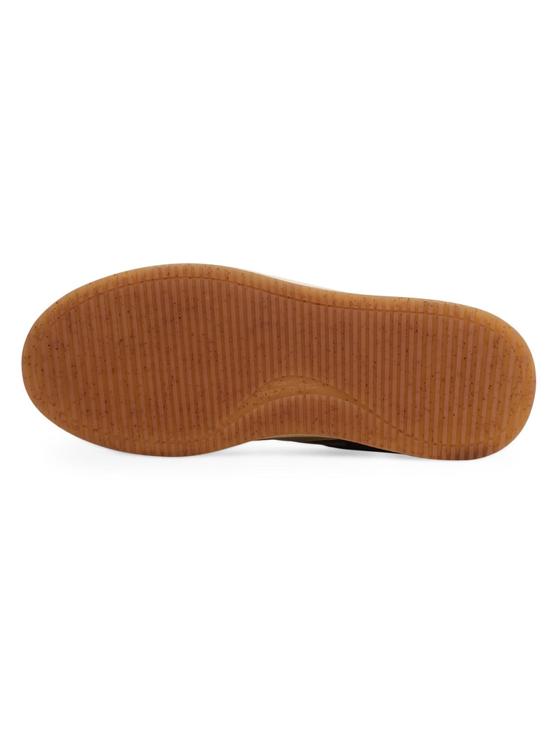 Women's Retro Leather Tennis Sneakers - Mushroom 3
