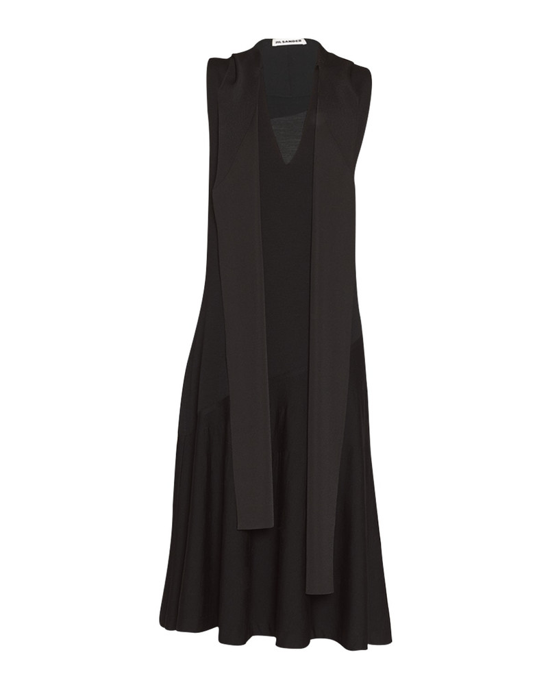 Draped Scarf Midi Dress 1