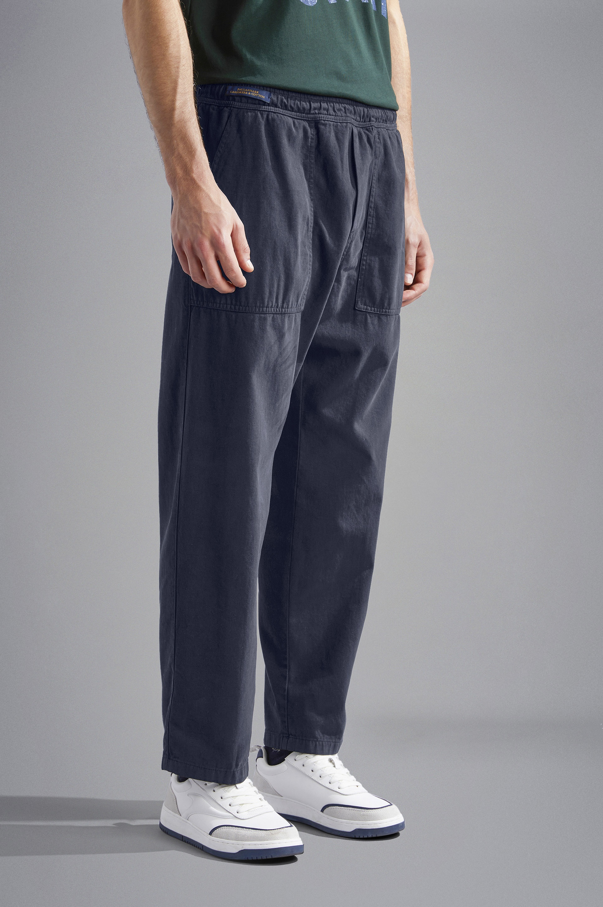 CASHMERE AND COTTON JOGGER - 6