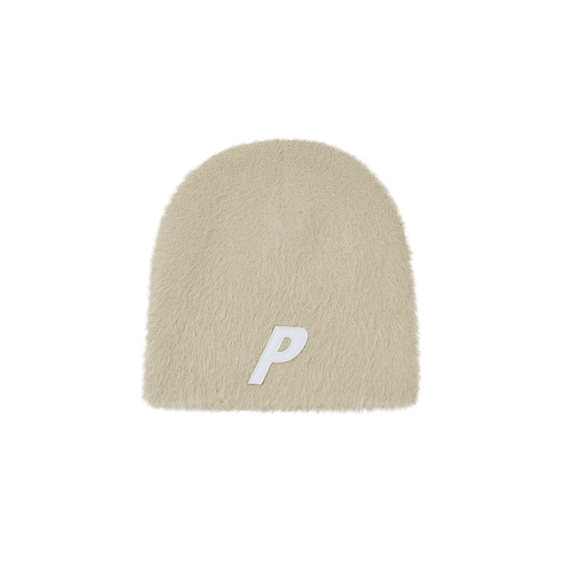FAUX MOHAIR P NEIN CUFF BEANIE STONEY GREY 1
