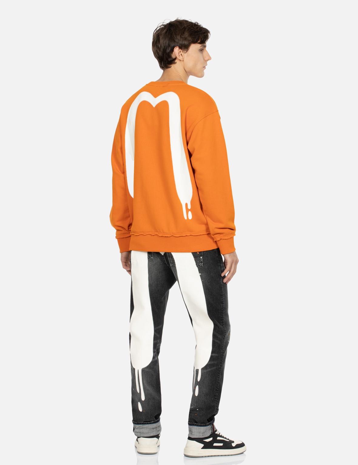 GRAFFITI DAICOCK AND KAMON PRINT RELAX FIT SWEATSHIRT - 3