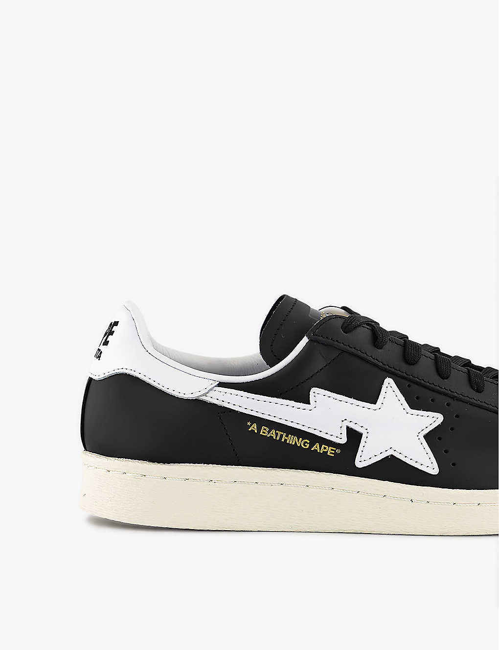 adidas x A Bathing Ape Superstar 80s leather low-top trainers - 4