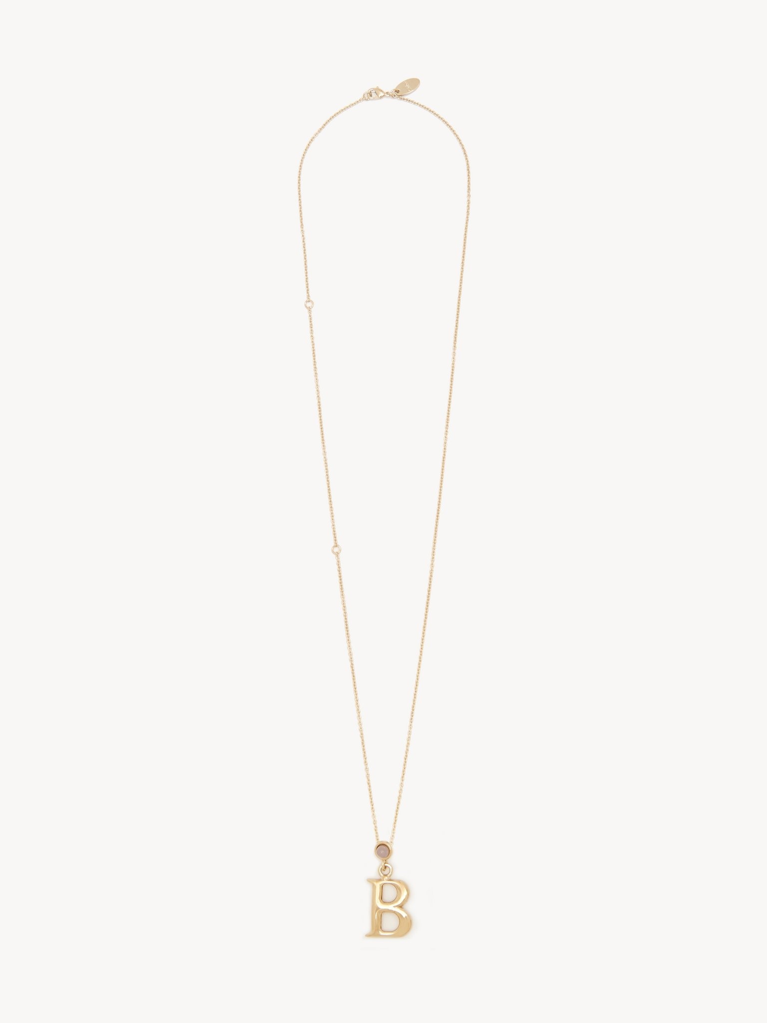 ALPHABET NECKLACE WITH PENDANT B - 1