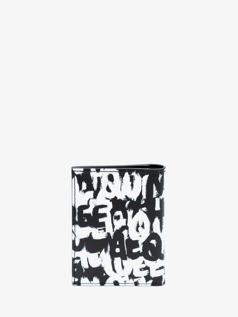 Mcqueen Graffiti Pocket Organiser in Black/white 3