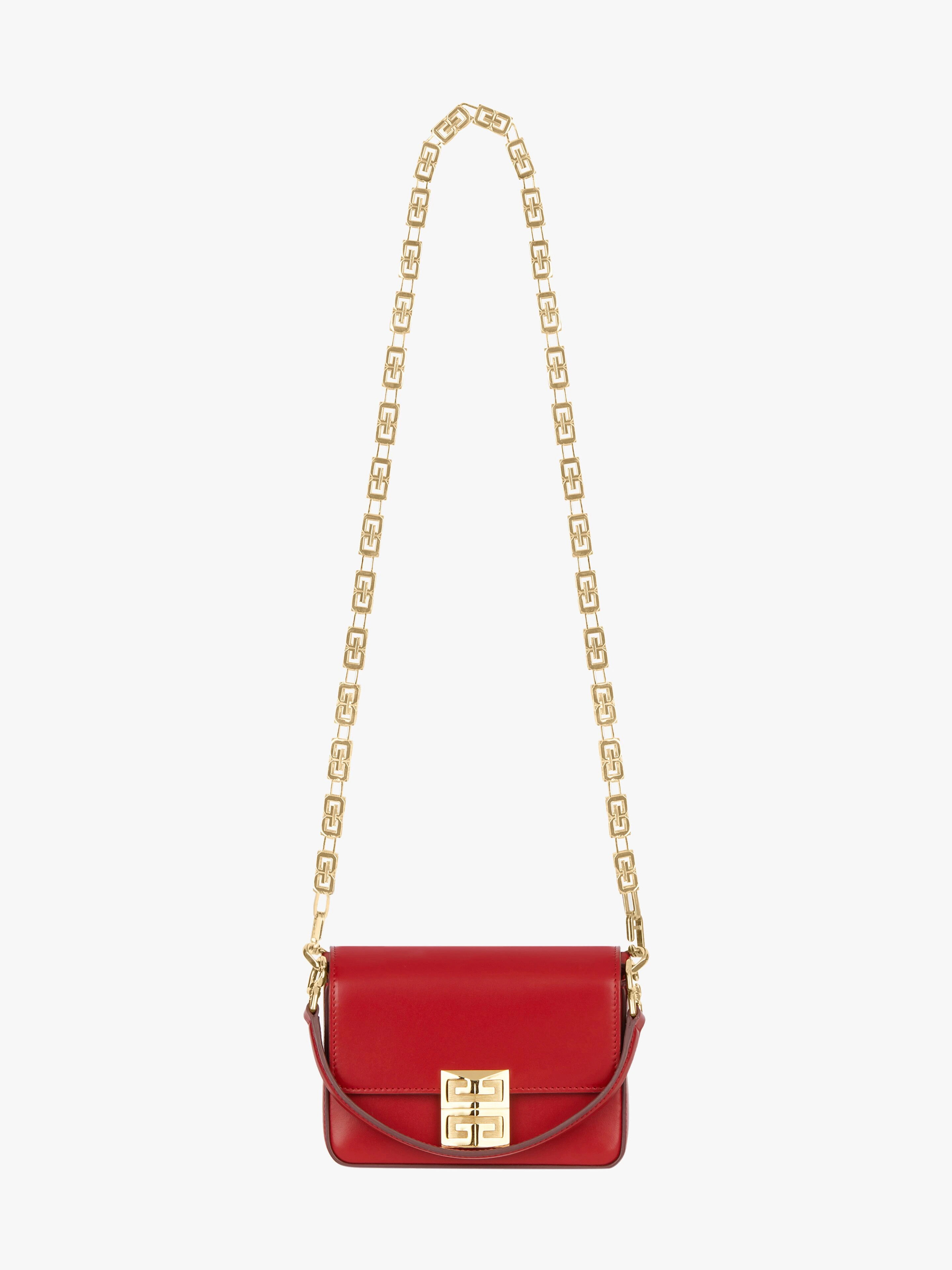 SMALL 4G BAG IN BOX LEATHER WITH CHAIN - 3