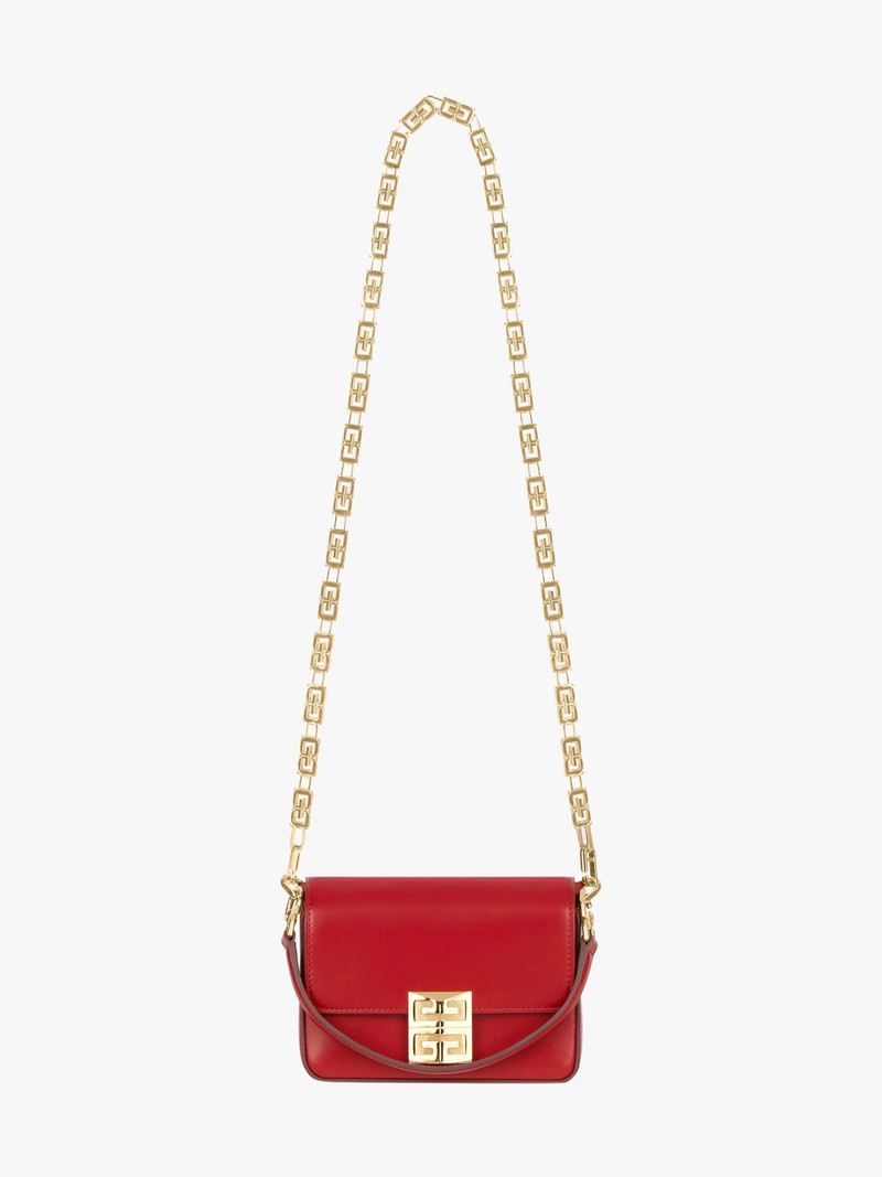 SMALL 4G BAG IN BOX LEATHER WITH CHAIN 3
