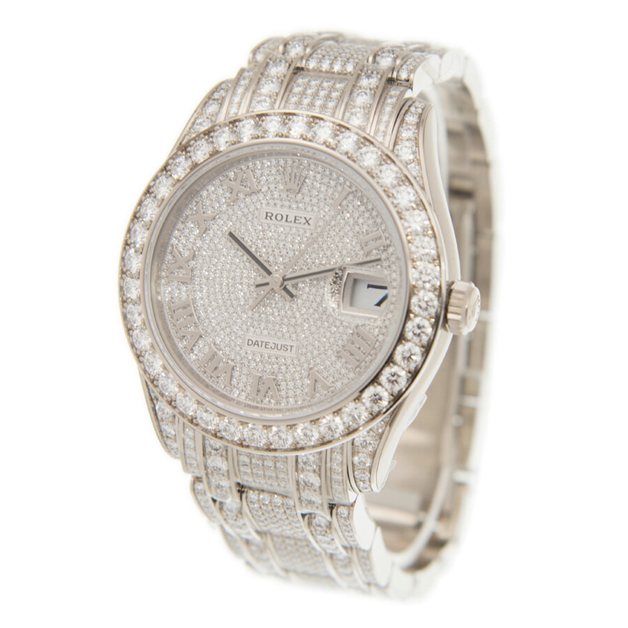 Rolex Pearlmaster 39 Men's 18kt White Gold Pearlmaster Diamond Pave Watch 86409PAVEPM - 3