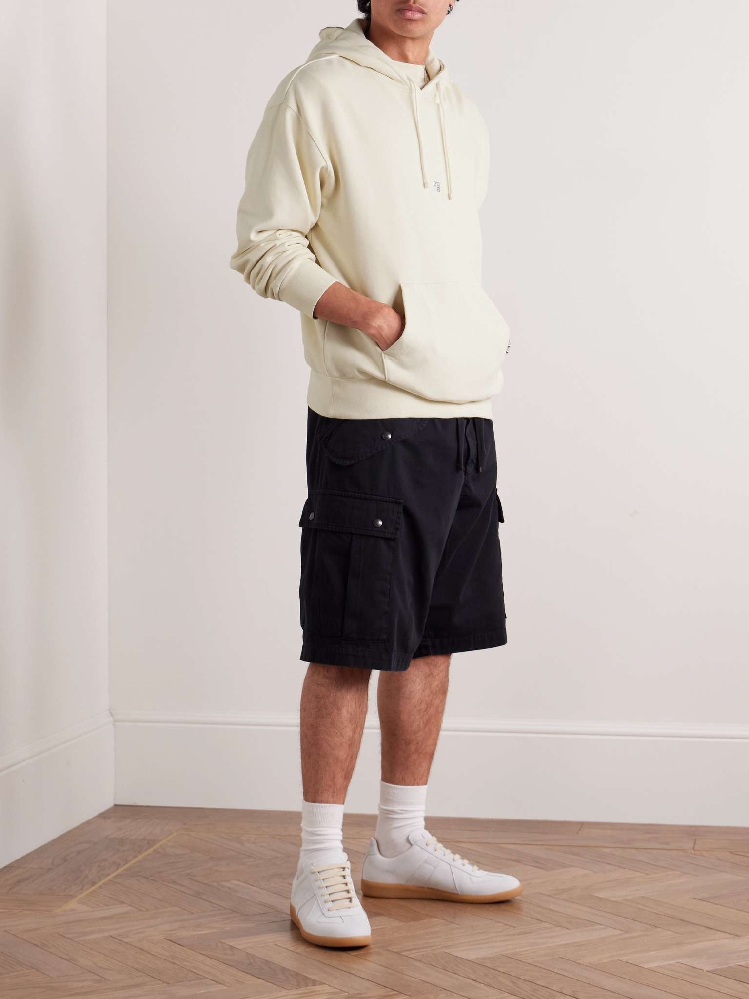 Logo-Embroidered Cotton-Jersey Hoodie - 2