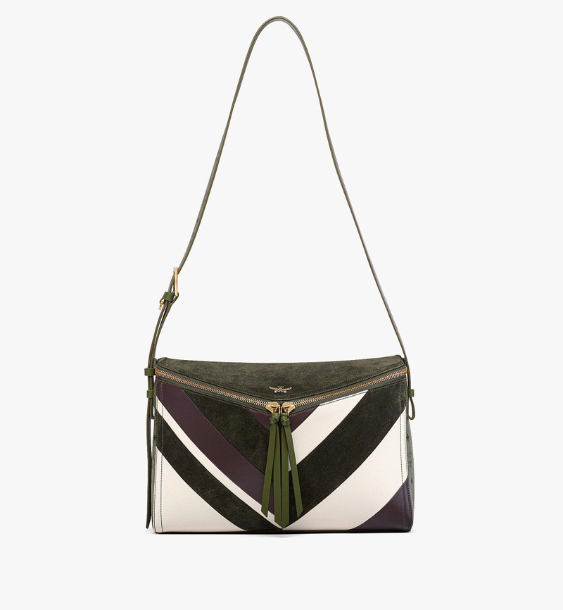 Diamant 3D Shoulder Bag in Mega Herringbone Suede 7