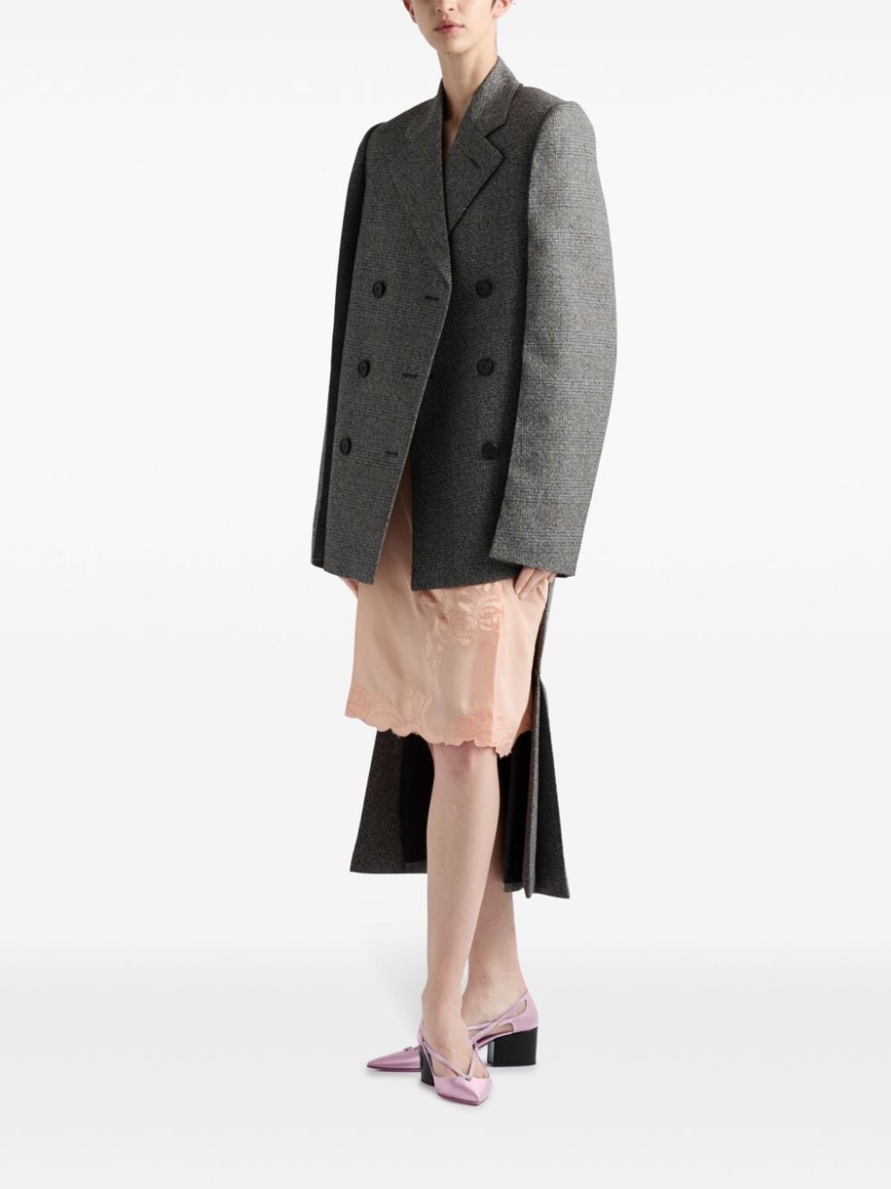 embroidered silk skirt - 2