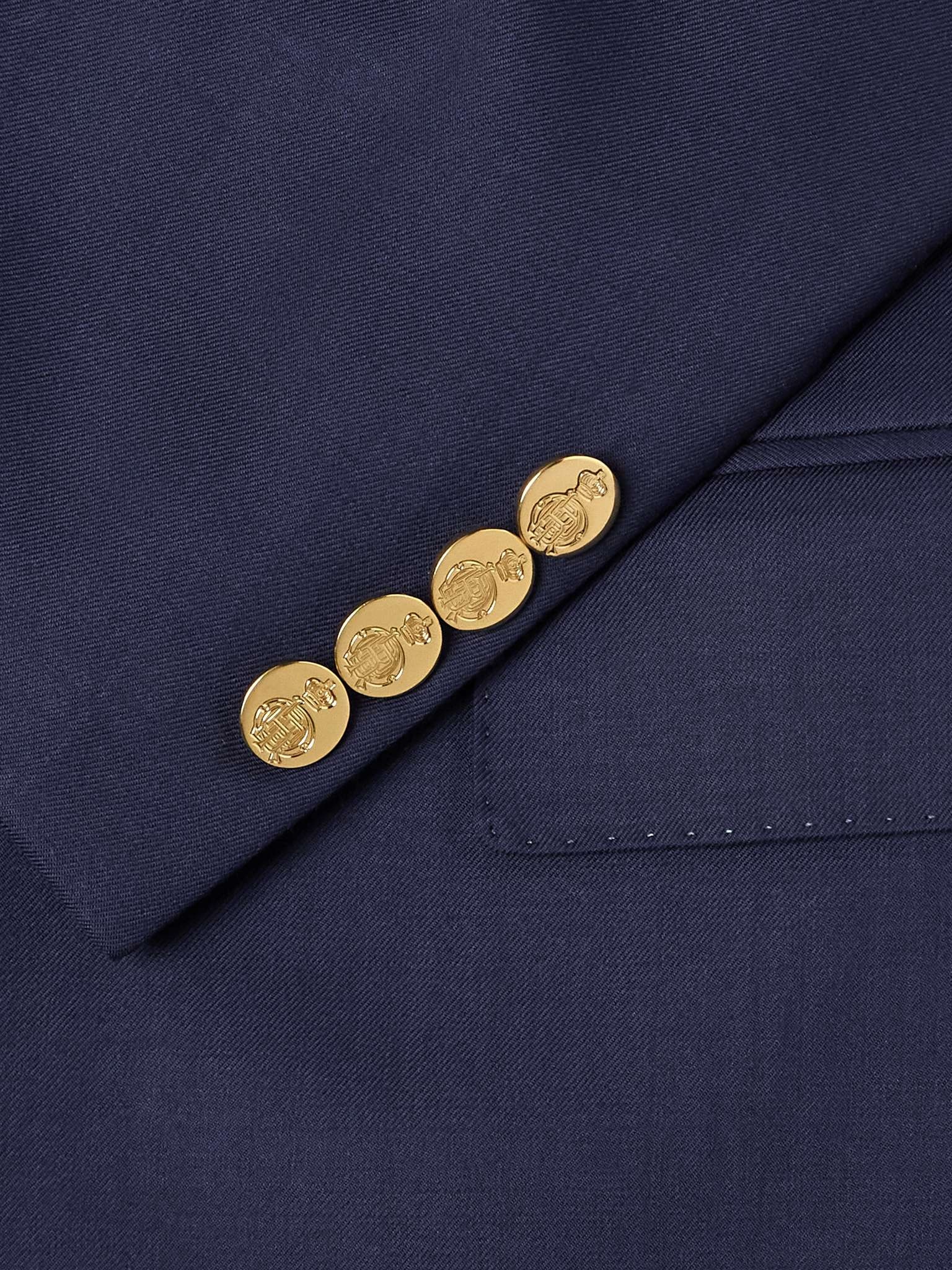Gregory Double-Breasted Wool-Serge Blazer - 4