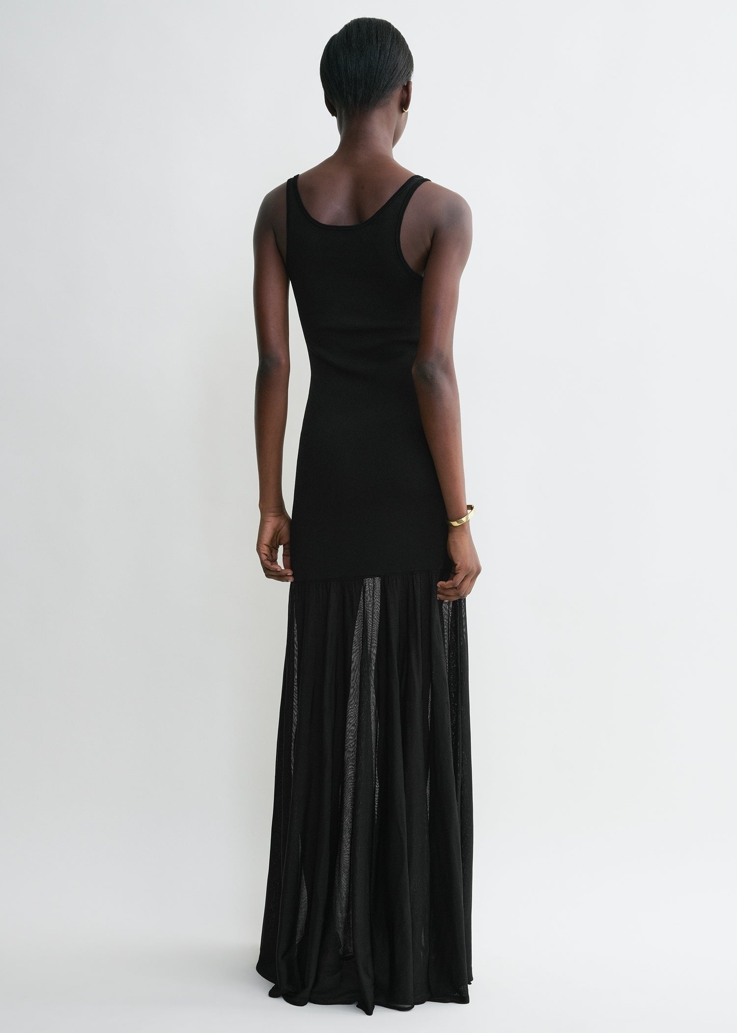 Evening tank dress black - 4