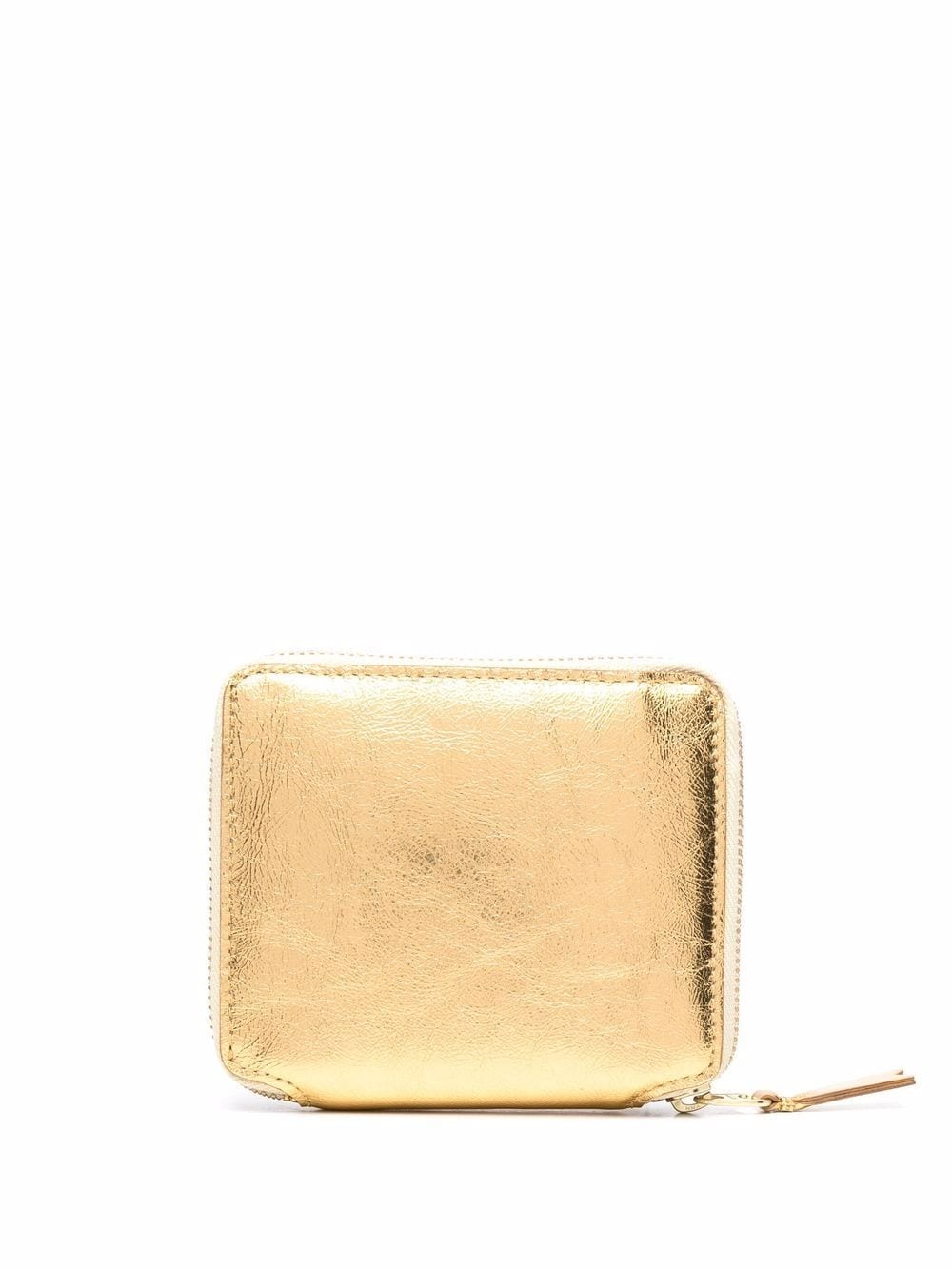 metallic-effect zip-around wallet - 2
