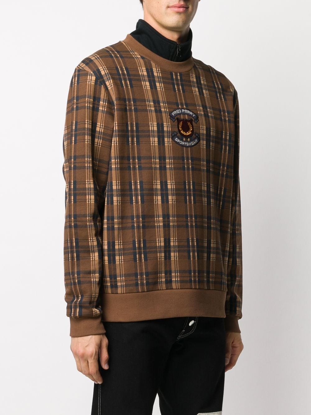 tartan check sweatshirt - 3