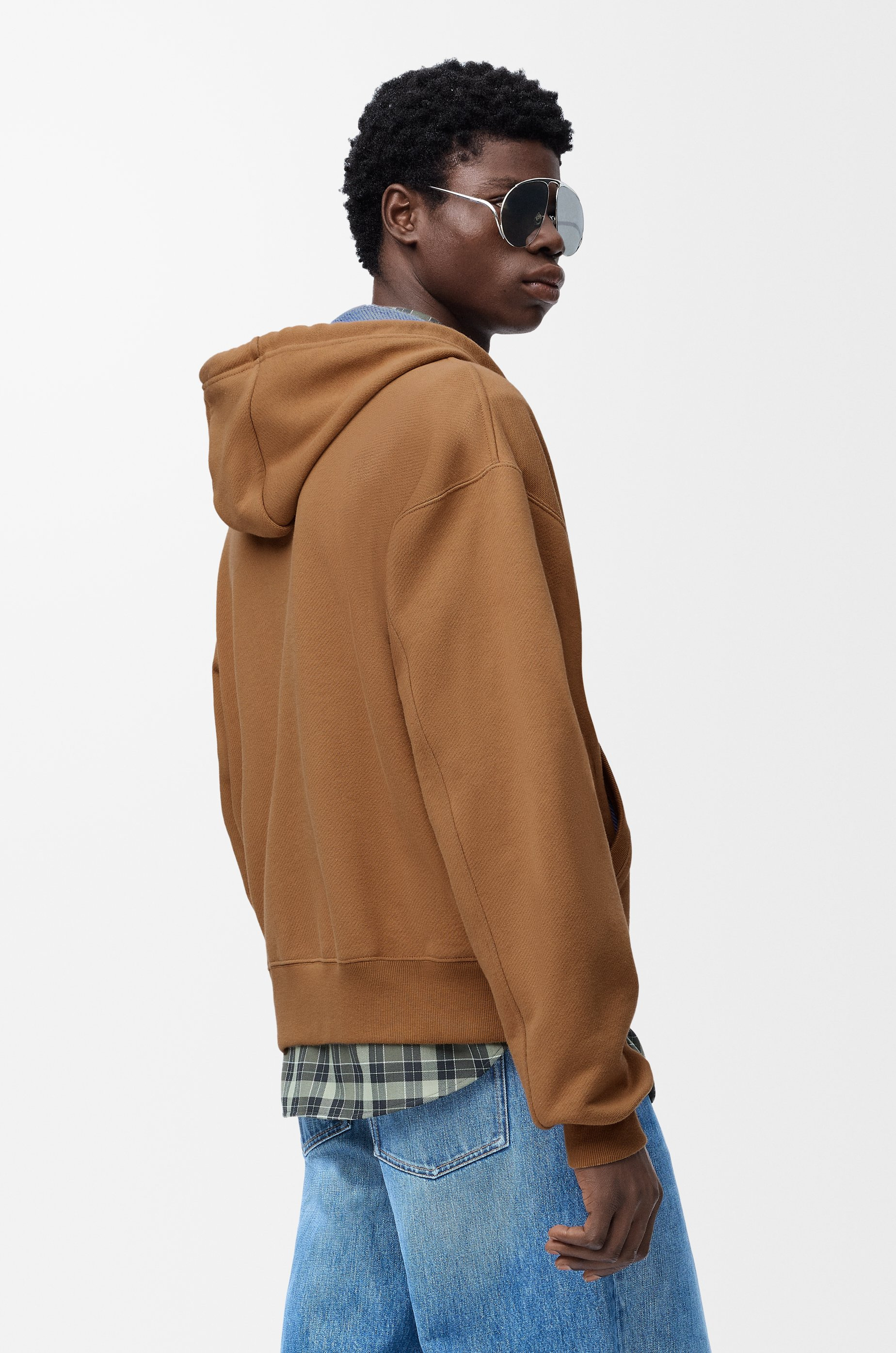 Zip-up hoodie in cotton - 4
