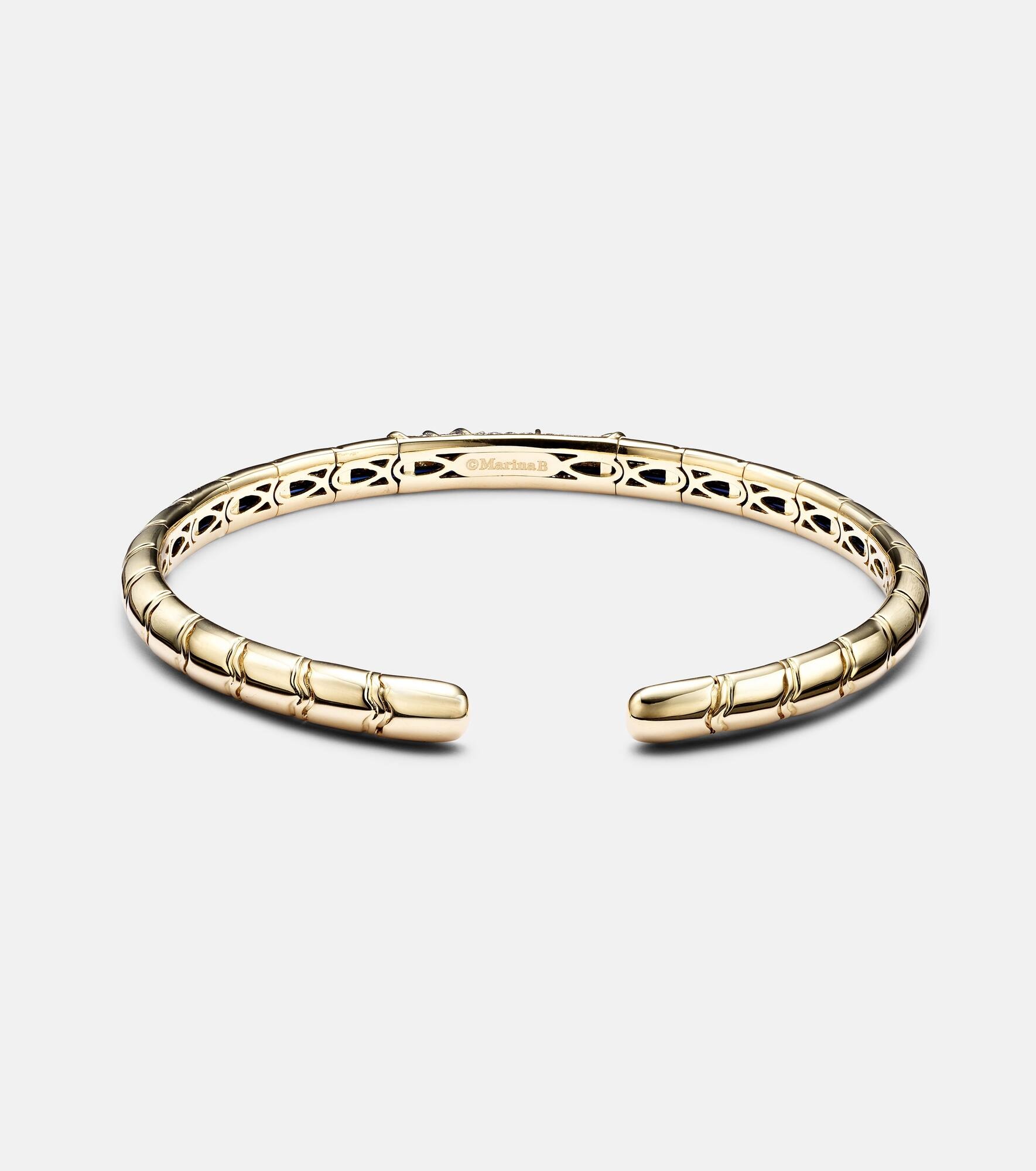 Ondine 18kt gold bangle with diamonds - 4
