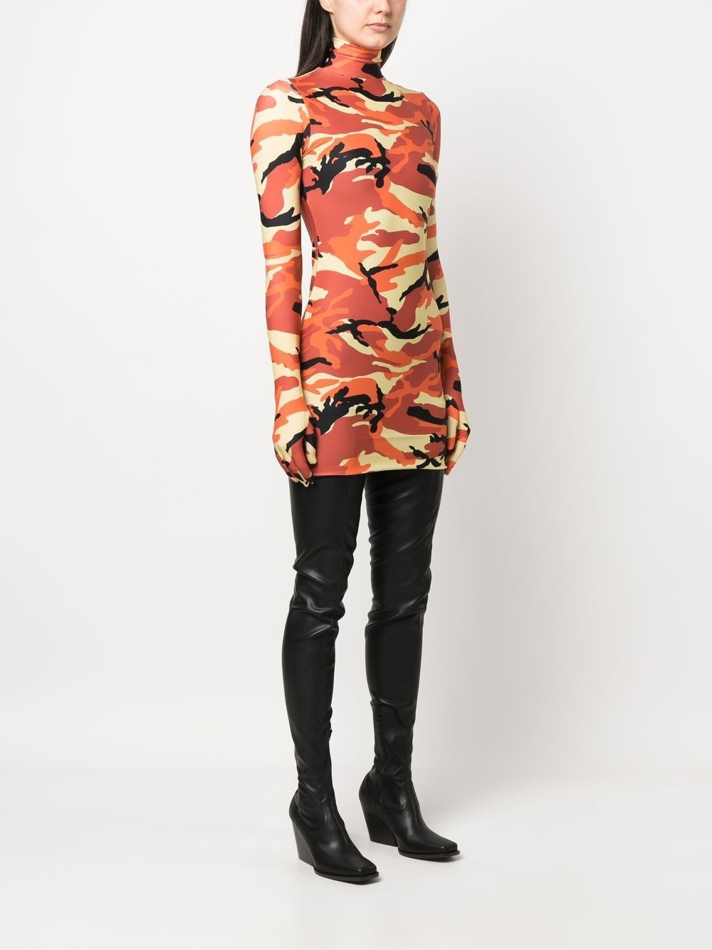 camouflage-print minidress - 3