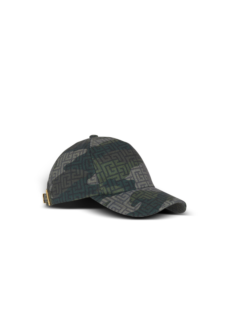 Monogrammed camouflage print baseball cap 3
