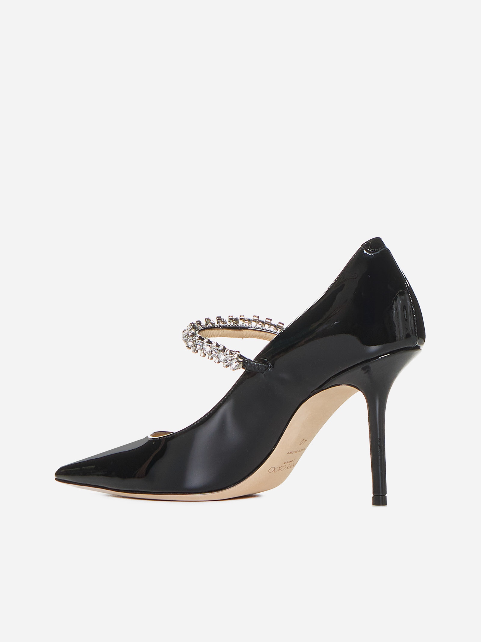 Bing crystals patent leather pumps - 3