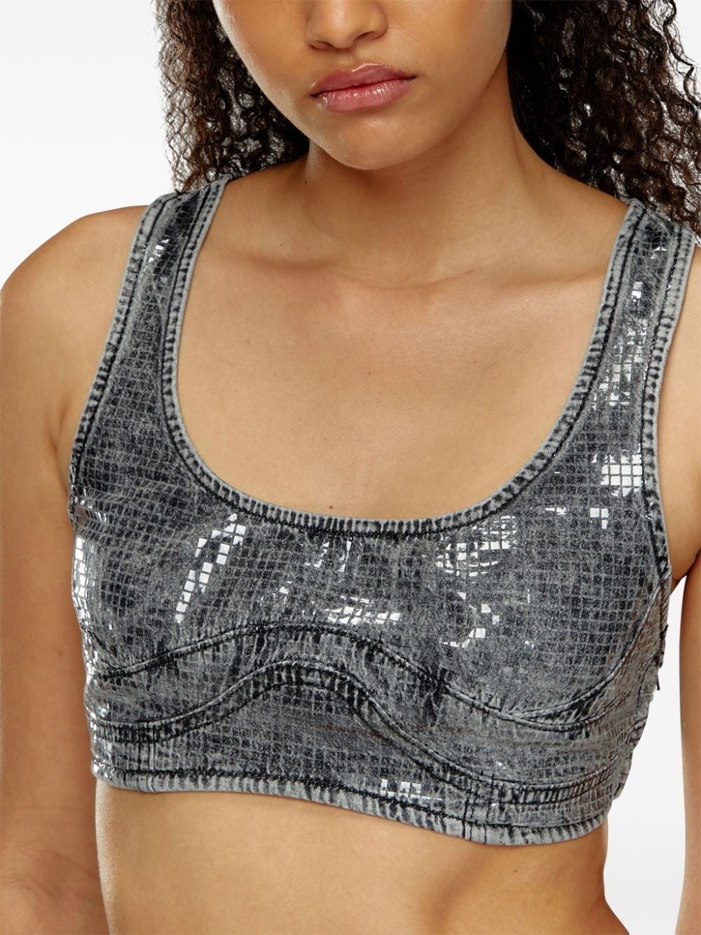 De-Toppy-S denim crop top - 5