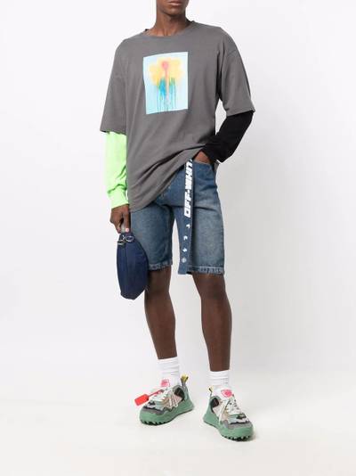 Off-White belted denim shorts outlook