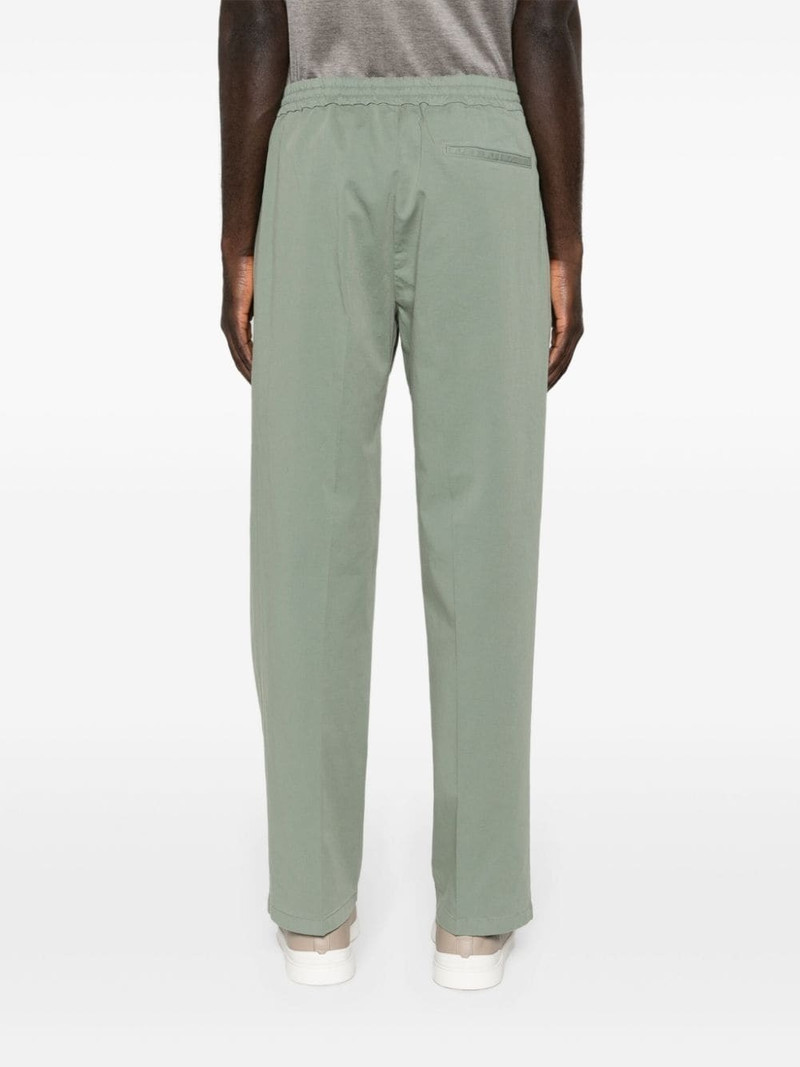 drawstring-waist straight-leg trousers 4