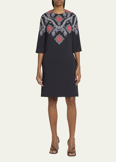 Etro Printed Shift Dress outlook