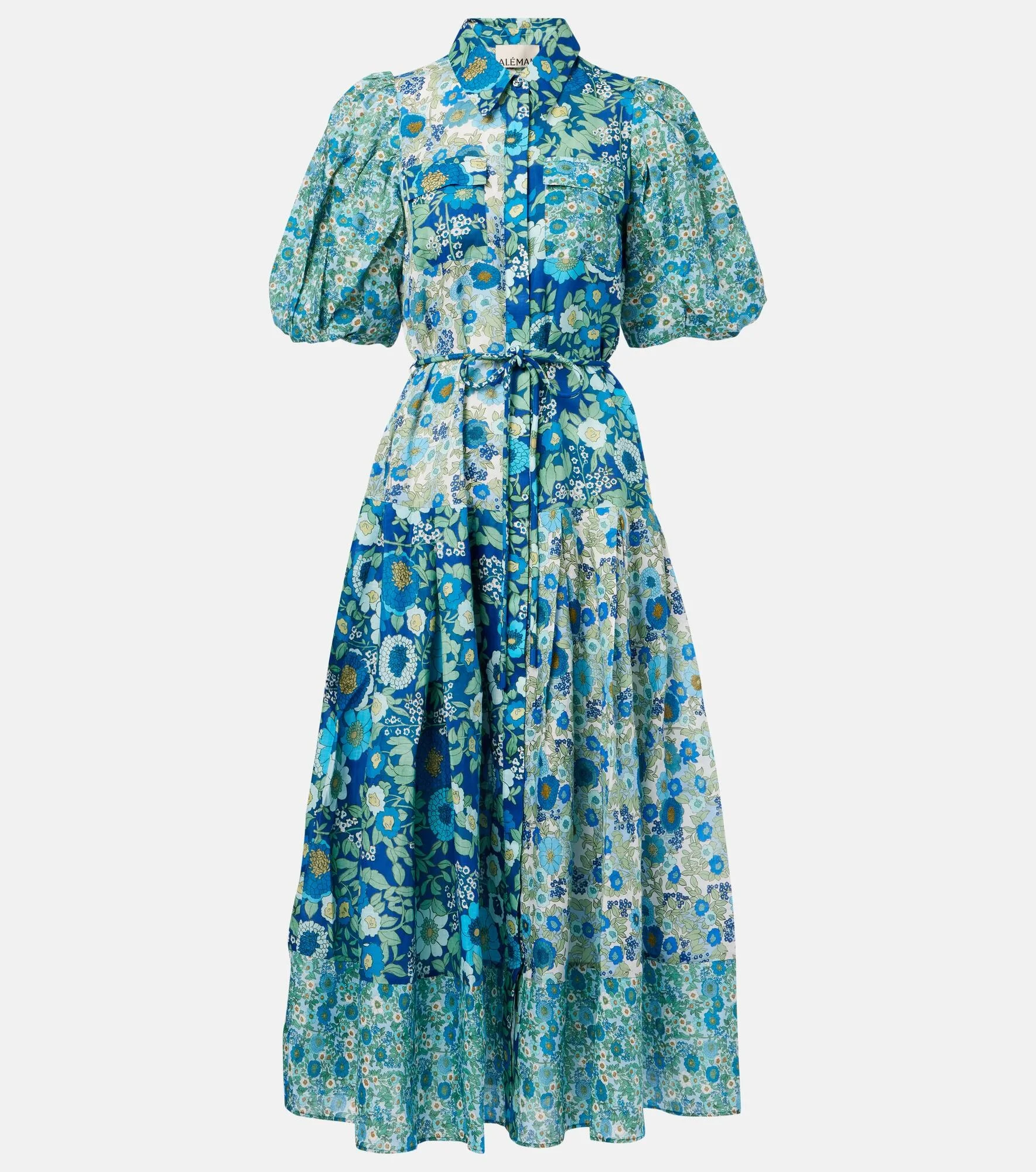 Sacha floral ramie shirt dress - 1