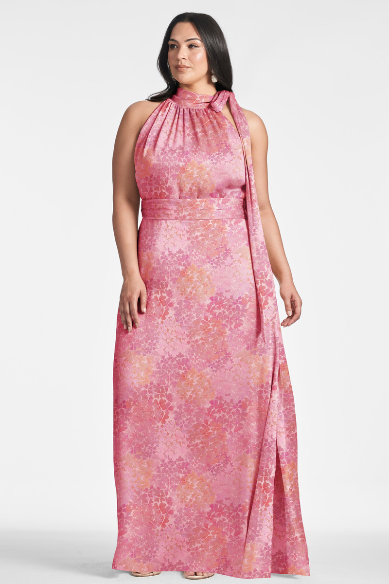 Kayla Gown - Pastel Sunset Hydrangea 4