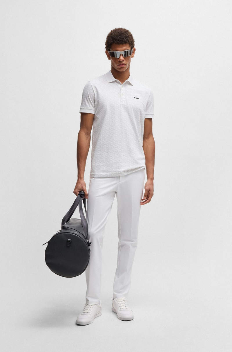BOSS NAPPA-LEATHER TRAINERS WITH PERFORATED DETAILS outlook
