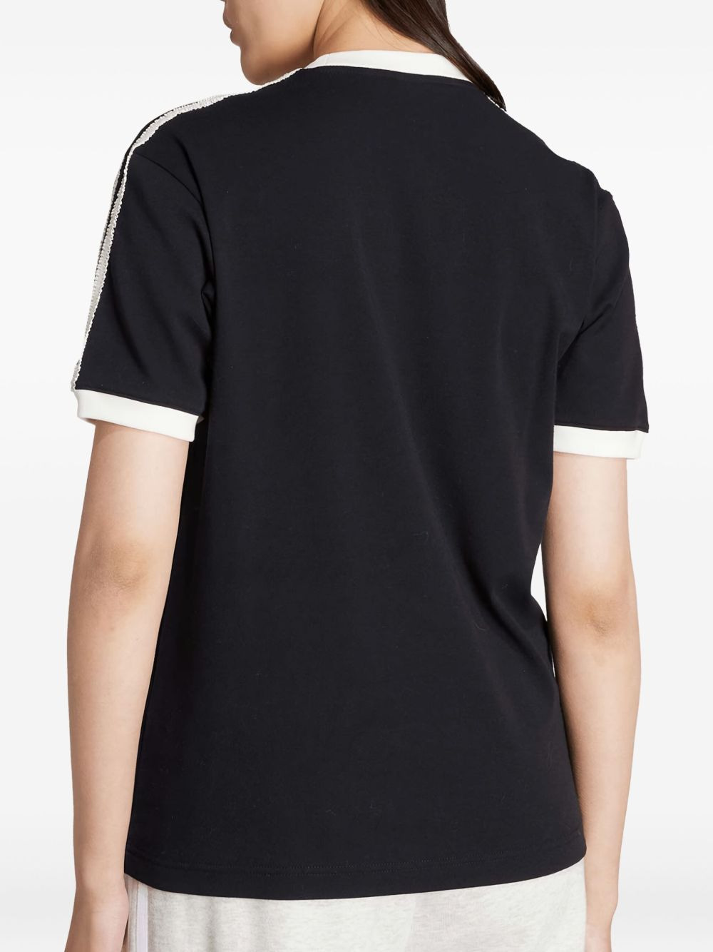 ruffled three-stripe T-shirt - 3